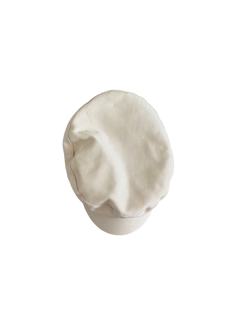 H&M Men's Cream Canvas Newsboy Cap